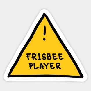 ⚠️ Frisbee Player ⚠️ Sticker